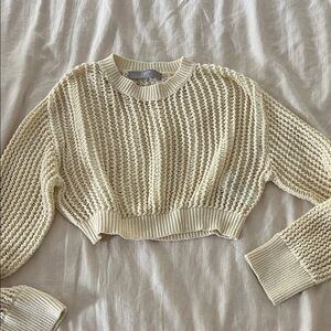 8 seconds knitted crop sweater